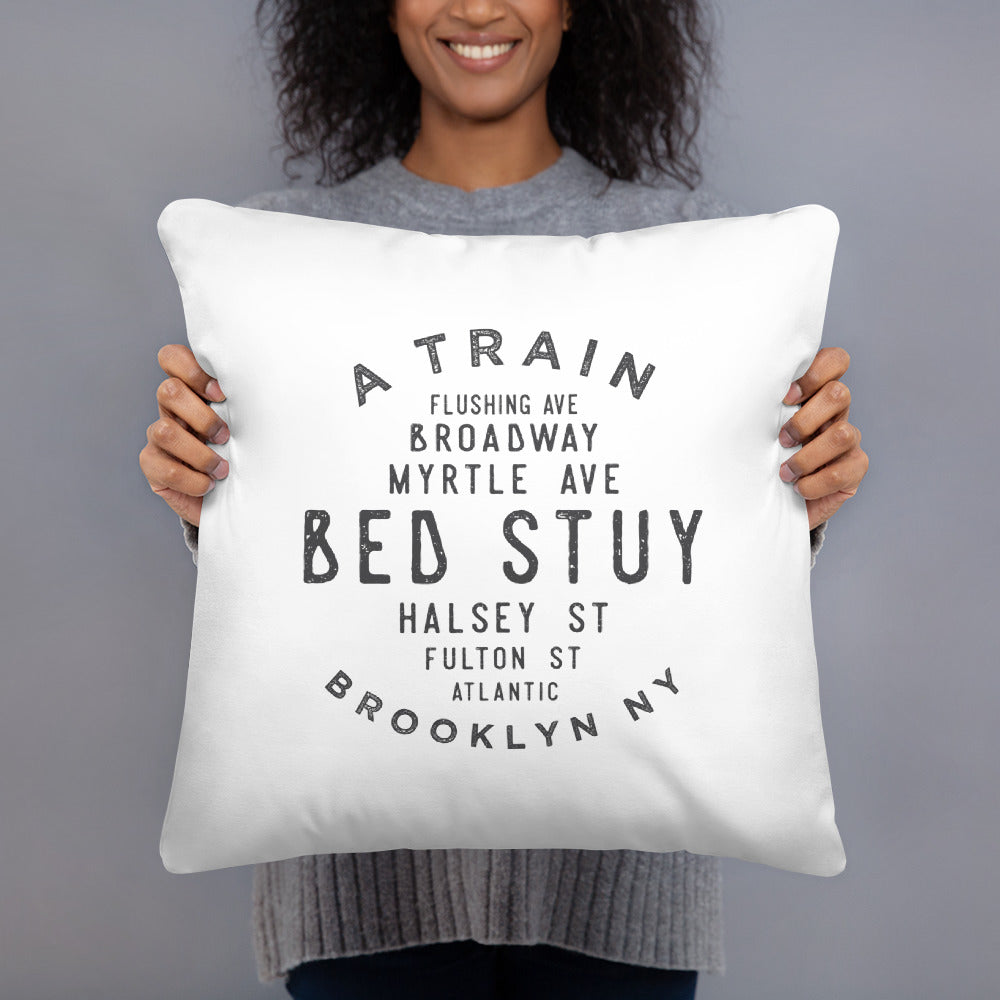 Bed Stuy Brooklyn NYC Pillow