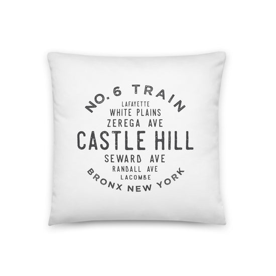 Castle Hill Bronx NYC Pillow
