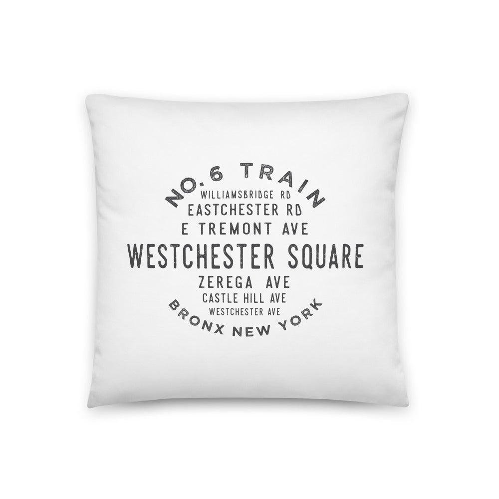 Westchester Square Bronx NYC Pillow