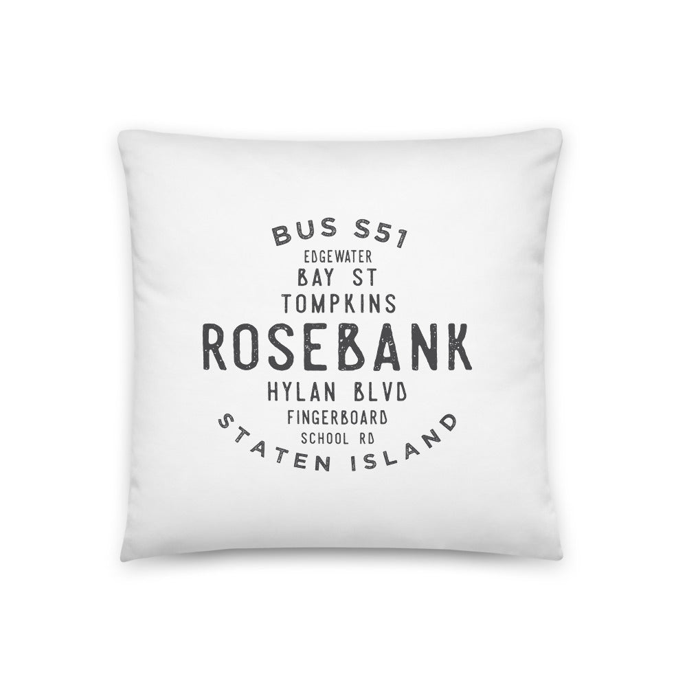 Rosebank Staten Island NYC Pillow