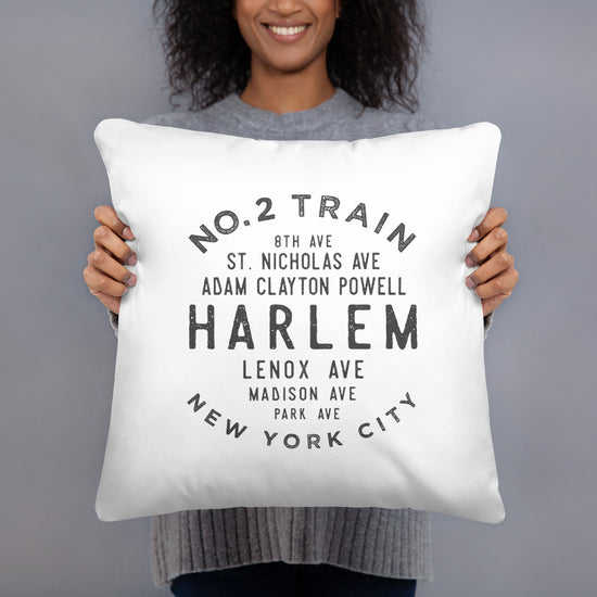 Harlem Manhattan NYC Pillow