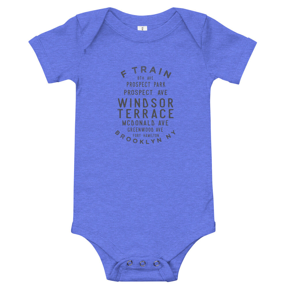 Windsor Terrace Brooklyn NYC Infant Bodysuit