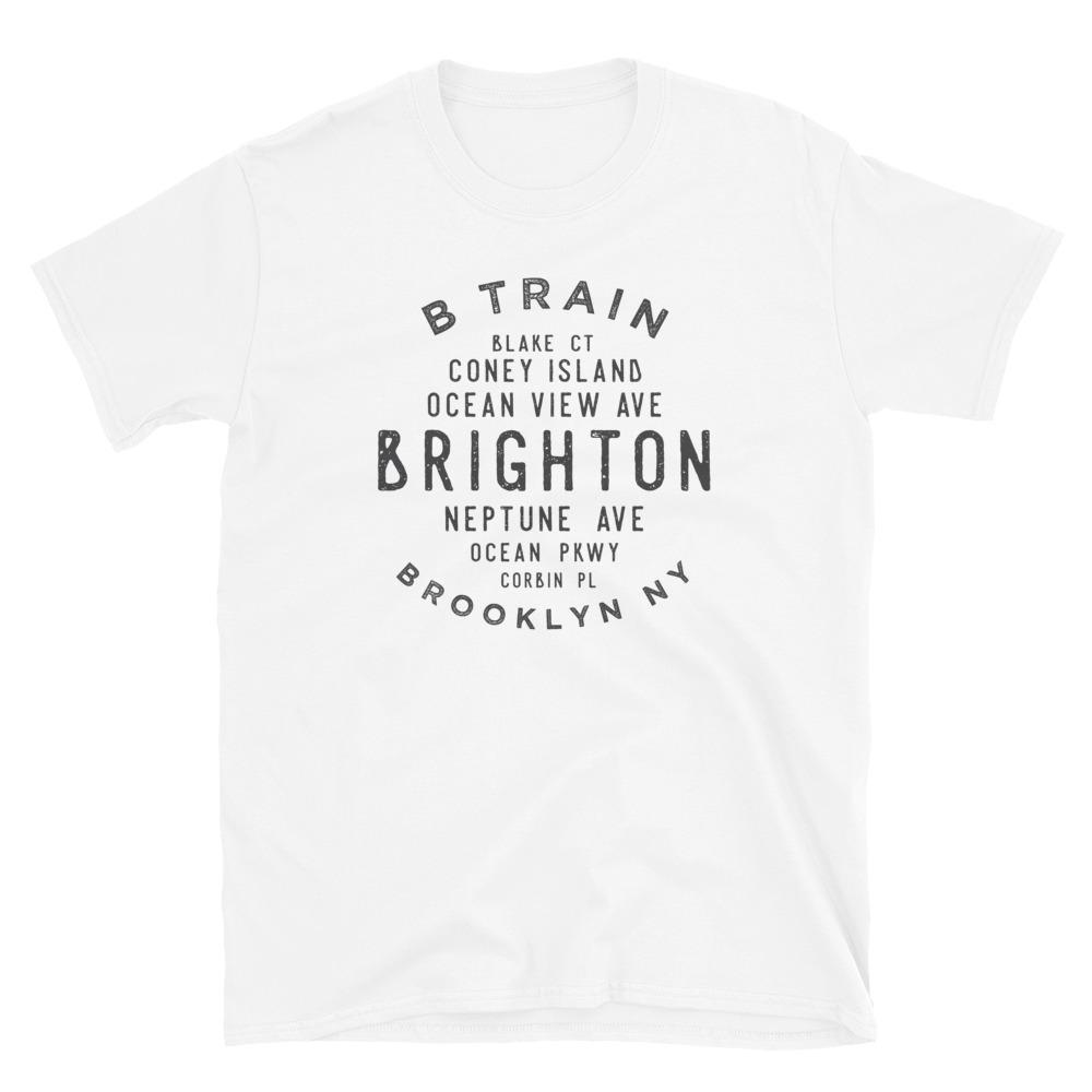Brighton Beach Brooklyn Unisex Grid Tee - Vivant Garde