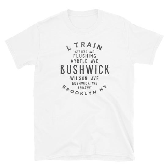 Bushwick Brooklyn NYC Adult Mens Grid Tee