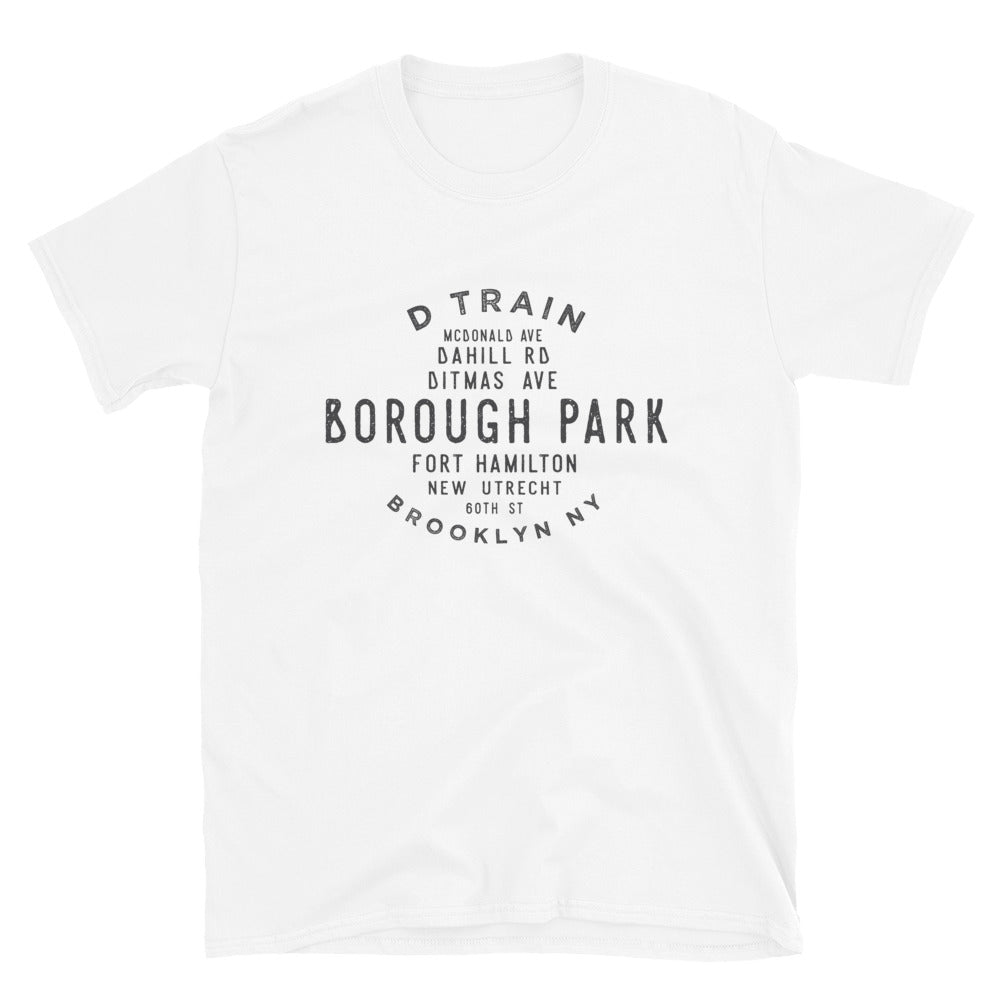 Borough Park Brooklyn NYC Adult Mens Grid Tee