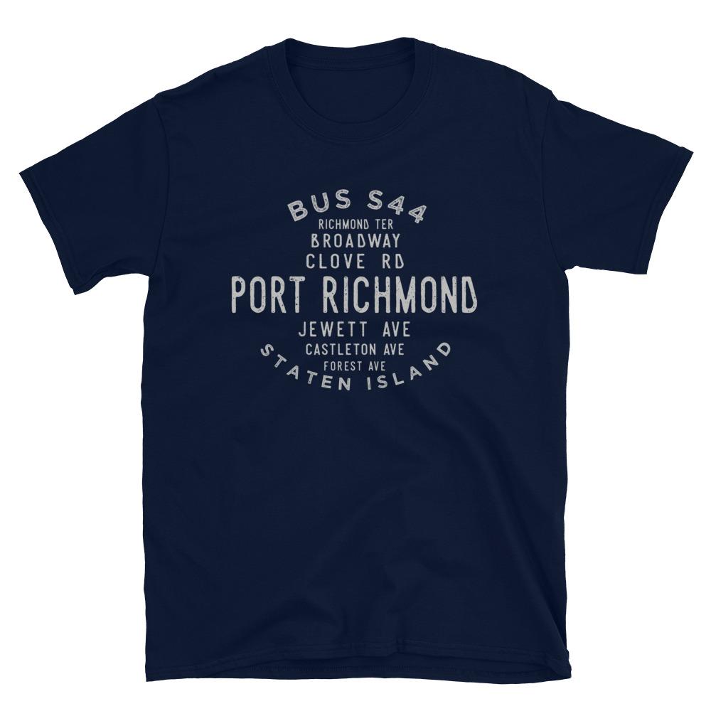 Port Richmond Staten Island Unisex Grid Tee - Vivant Garde