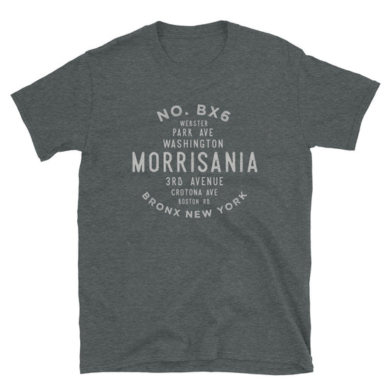 Morrisania Bronx NYC Adult Mens Grid Tee