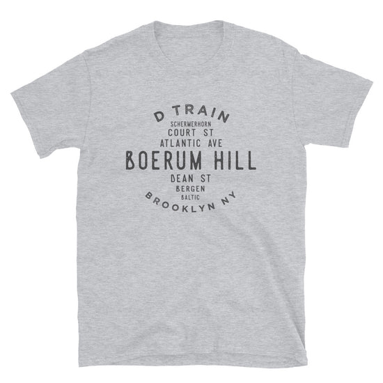 Boerum Hill Brooklyn NYC Adult Mens Grid Tee