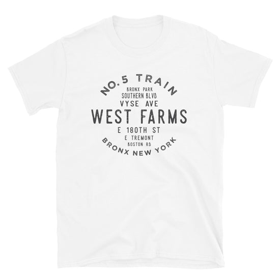 West Farms Bronx NYC Mens Grid Tee