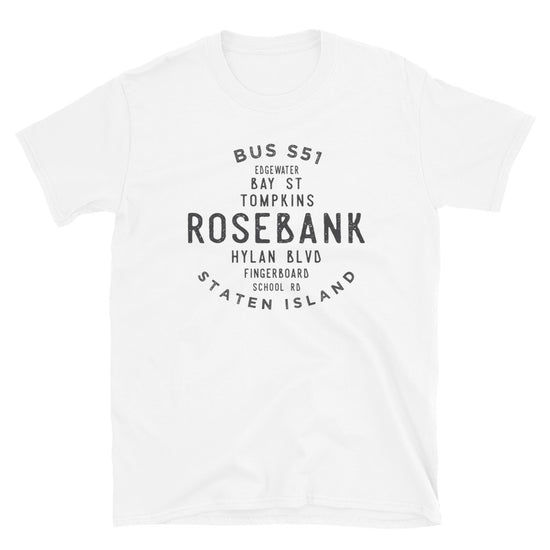 Rosebank Staten Island NYC Adult Mens Grid Tee