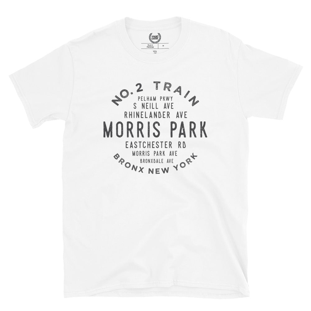 Morris Park Bronx NYC Adult Mens Grid Tee