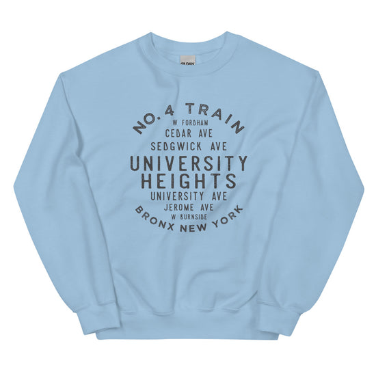 University Heights Bronx NYC Adult Sweatshirt