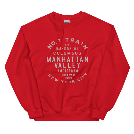 Manhattan Valley Manhattan NYC Adult Sweatshirt