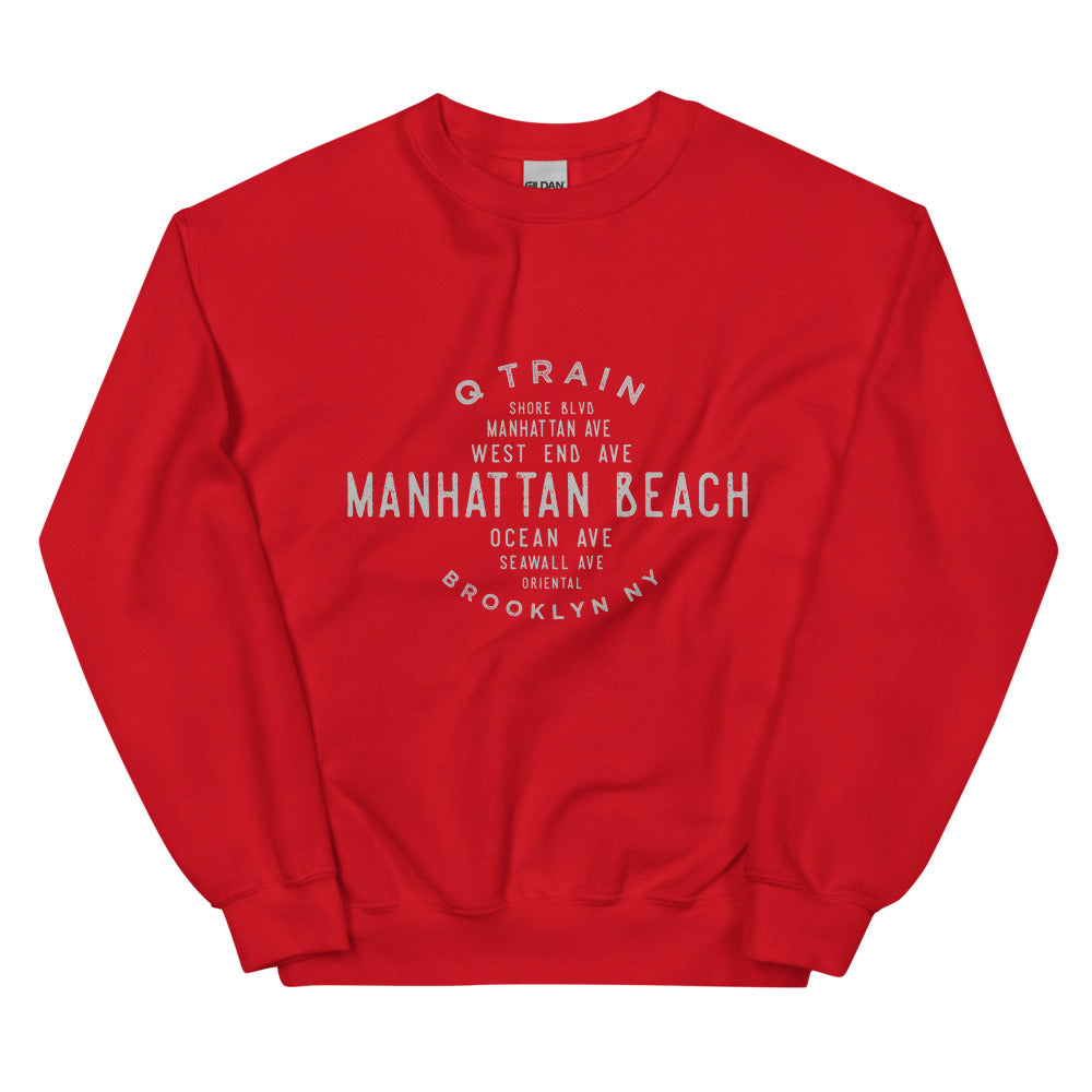 Manhattan Beach Brooklyn NYC Adult Sweatshirt