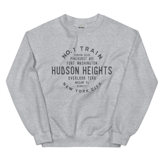 Hudson Heights Manhattan NYC Adult Sweatshirt