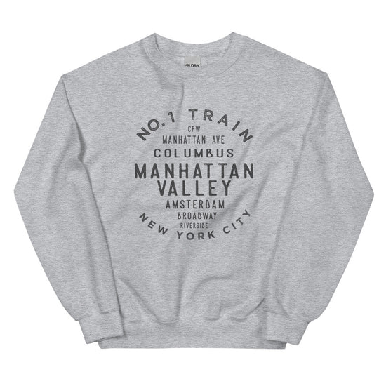 Manhattan Valley Manhattan NYC Adult Sweatshirt
