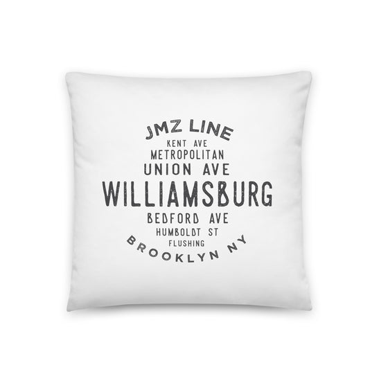 Williamsburg Brooklyn NYC Pillow