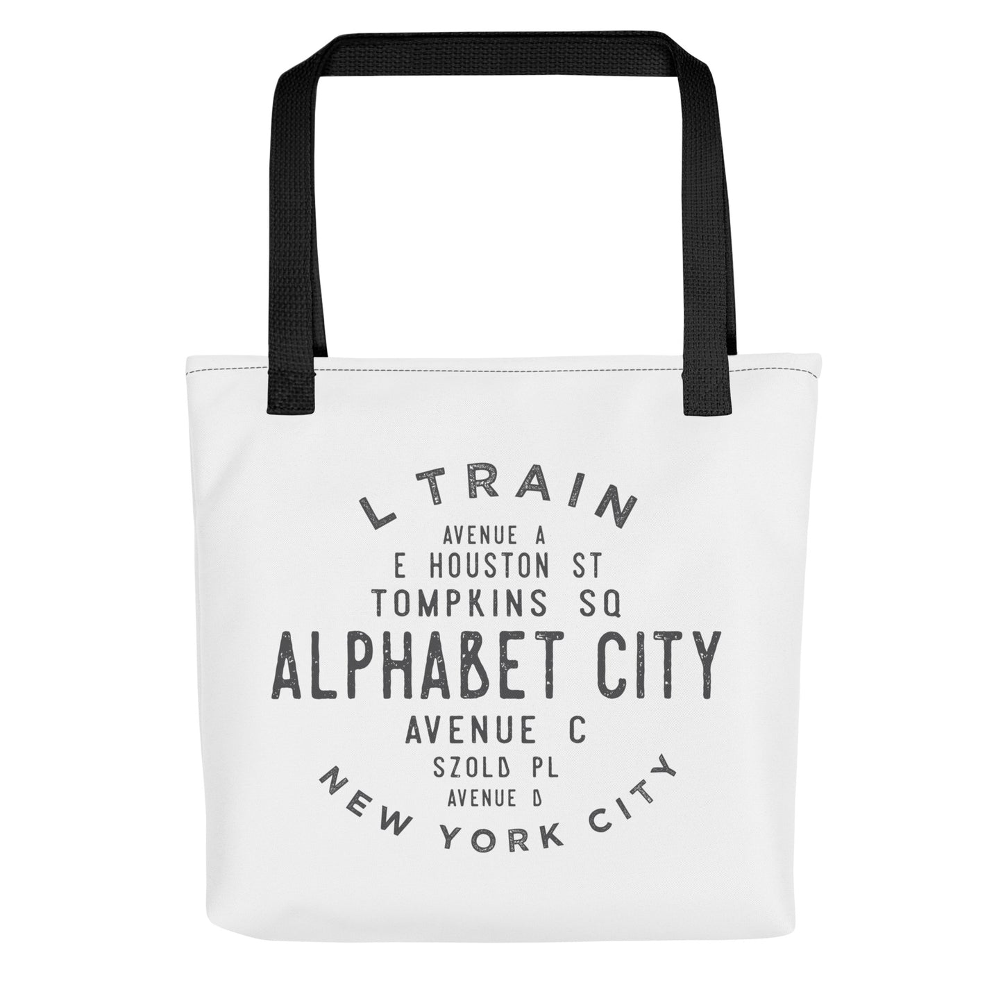 Alphabet City Manhattan NYC Tote Bag