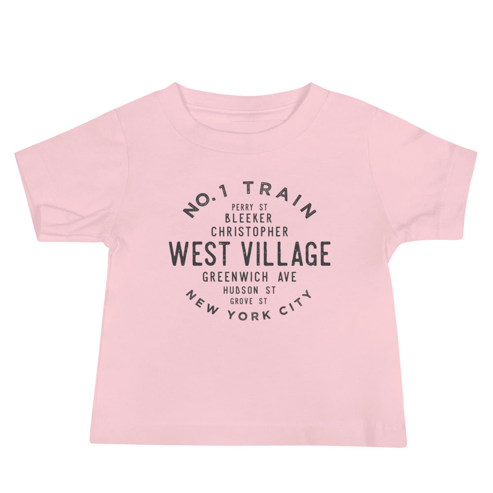West Village Manhattan NYC Baby Jersey Tee