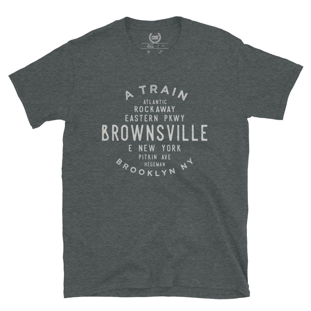 Brownsville Brooklyn NYC Adult Mens Grid Tee