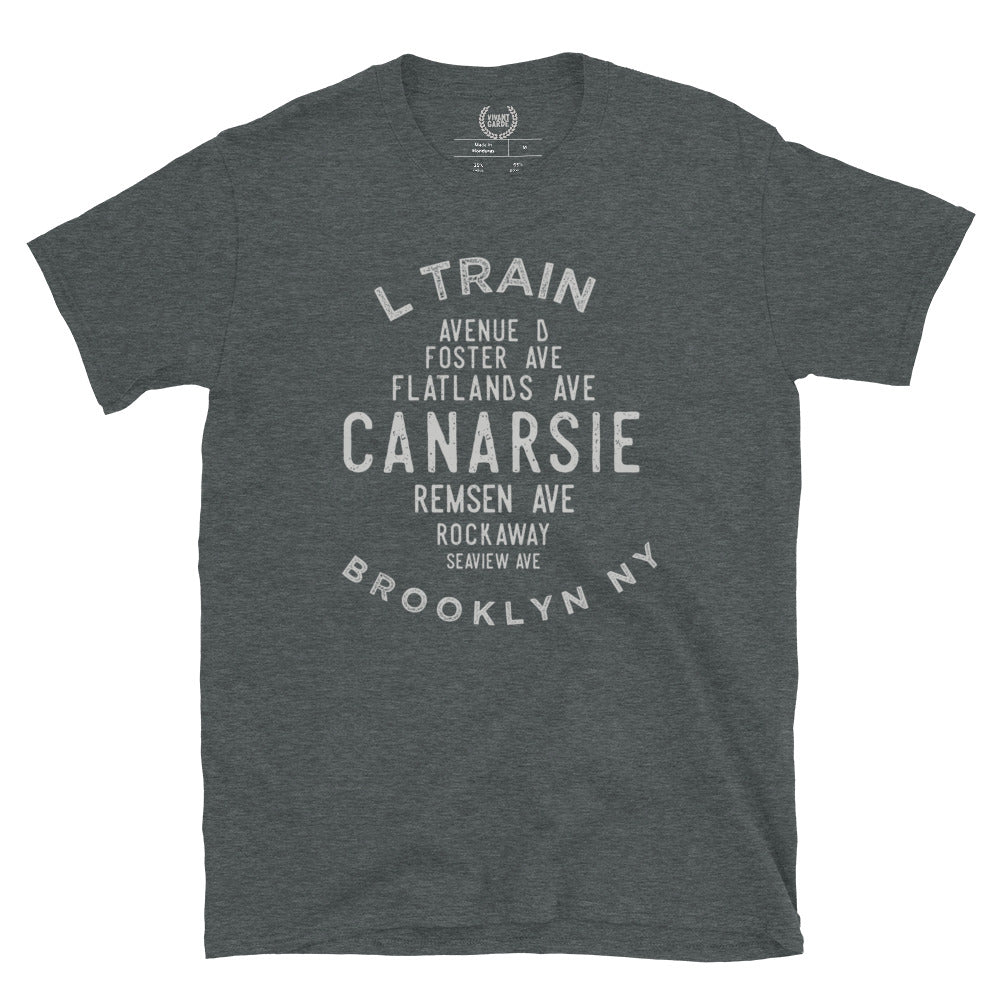 Canarsie Brooklyn NYC Adult Mens Grid Tee