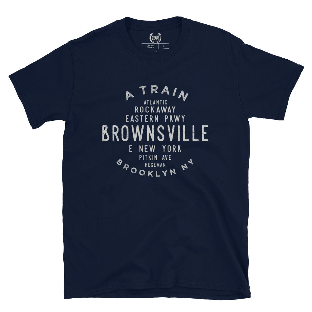 Brownsville Brooklyn NYC Adult Mens Grid Tee