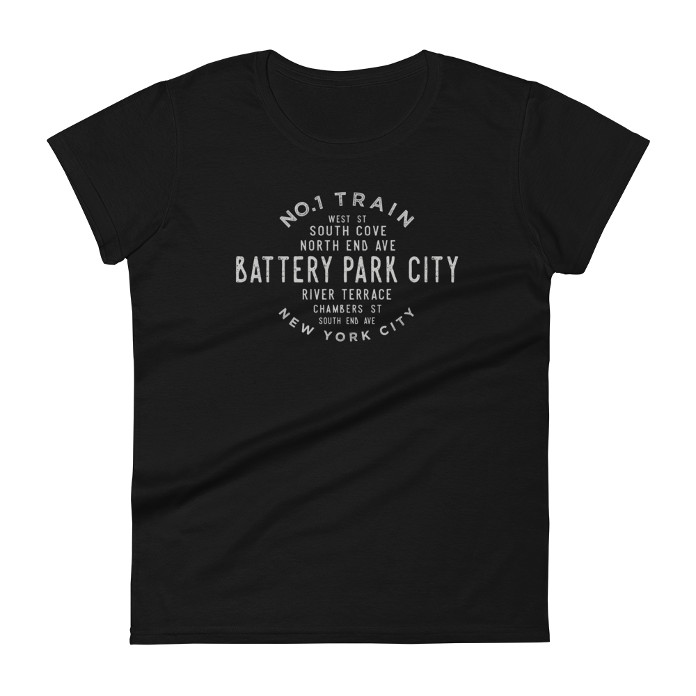 Battery Park Manhattan NYC Women's Grid Tee