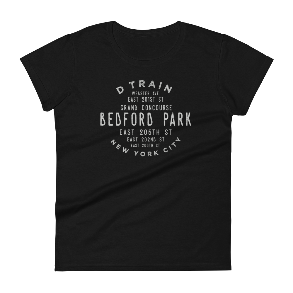 Bedford Park Bronx NYC Women's Grid Tee