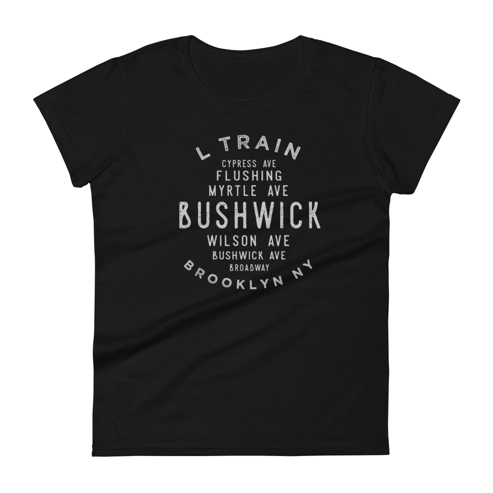 Bushwick Brooklyn NYC Women's Grid  Tee