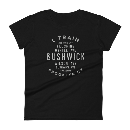 Bushwick Brooklyn NYC Women's Grid  Tee