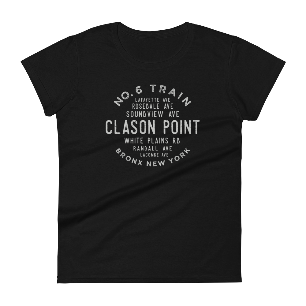 Clason Point Bronx NYC Women's Grid Tee