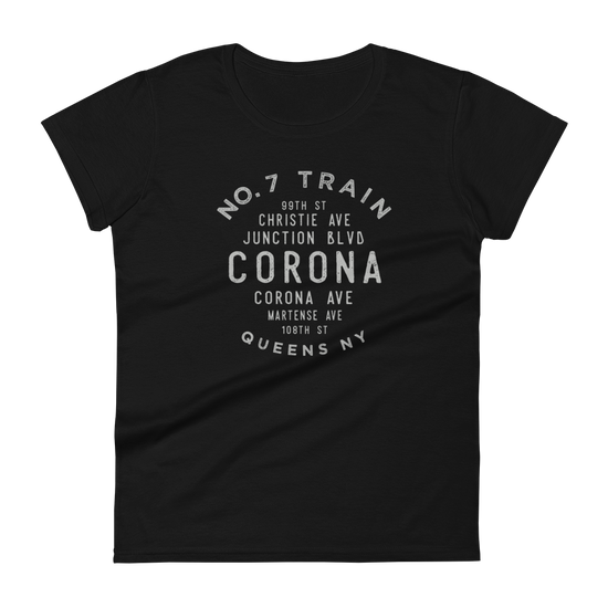 Corona Queens NYC Women's Grid Tee