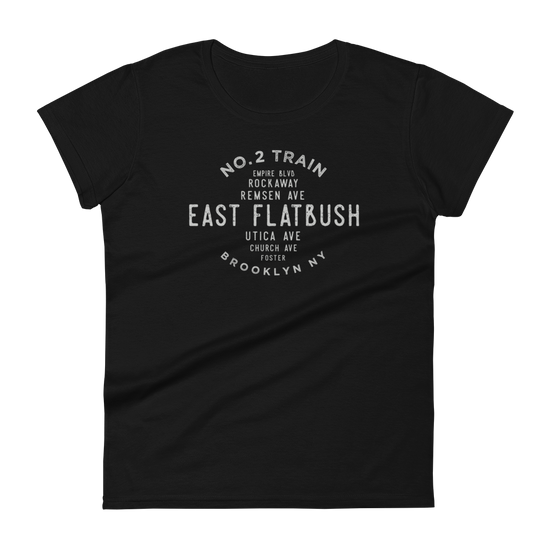 East Flatbush Brooklyn NYC Women's Grid Tee