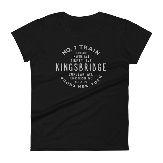 Kingsbridge Bronx NYC Women's Grid Tee