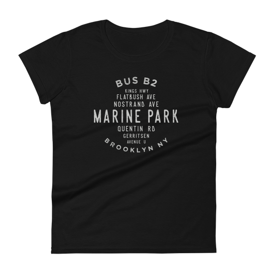 Marine Park Brooklyn NYC Women's Grid Tee