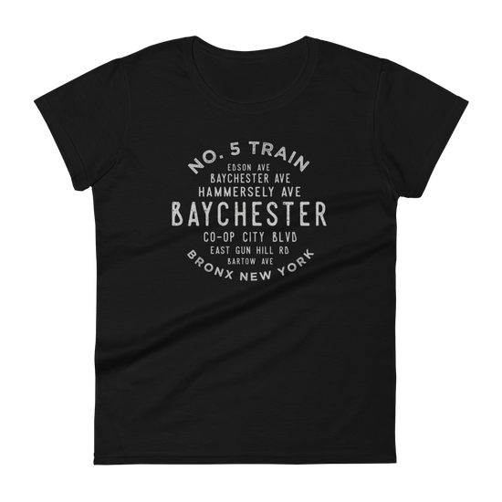 Baychester Bronx Adult Women's Grid Tee