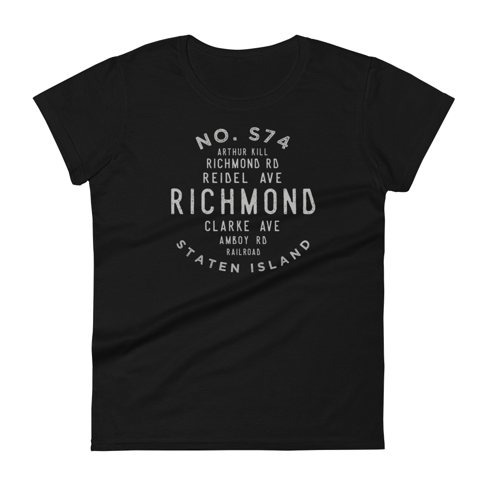 Richmond Staten Island NYC Women's Grid Tee