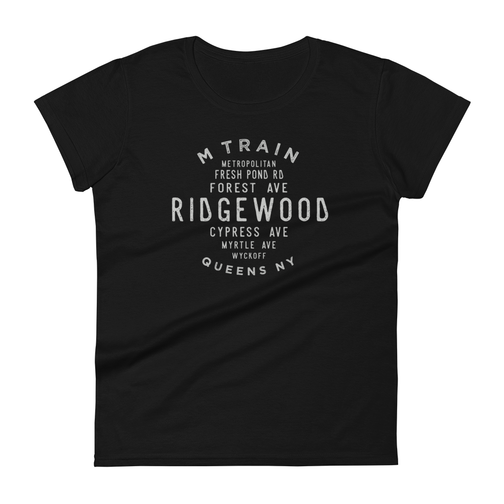 Ridgewood Queens NYC Women's Grid Tee