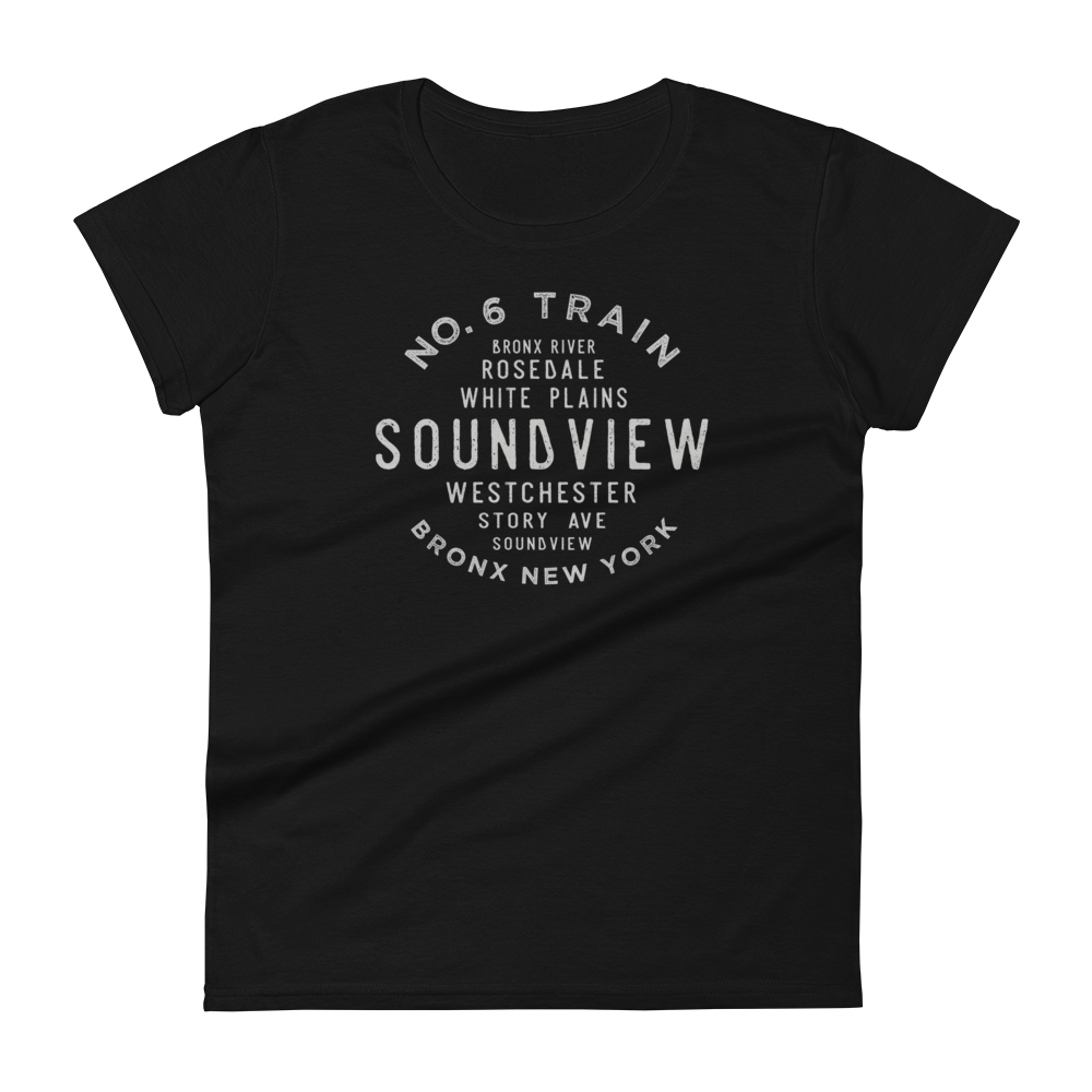 Soundview Bronx NYC Women's Grid Tee