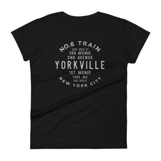 Yorkville Manhattan NYC Women's Grid Tee