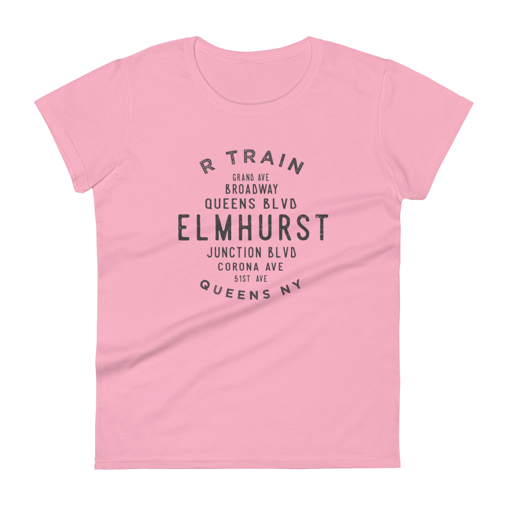 Elmhurst Queens NYC Women's Grid Tee