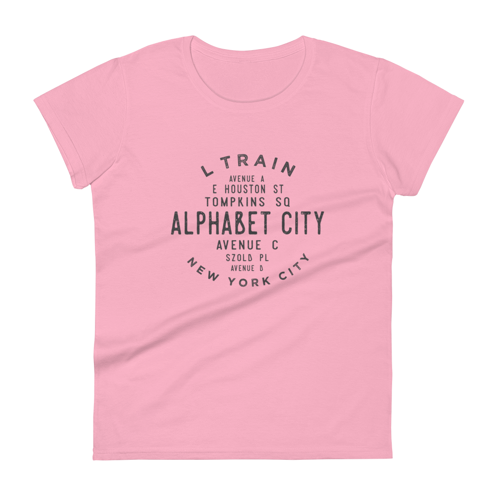 Alphabet City Manhattan NYC Women's Grid Tee