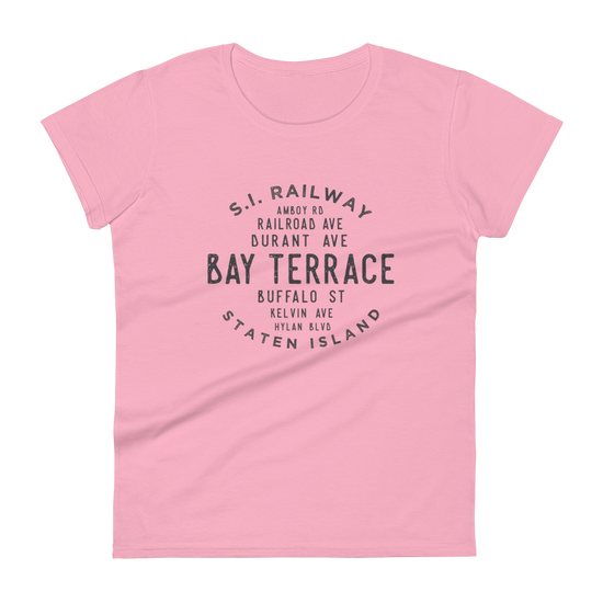 Bay Terrace Staten Island NYC Women's Grid Tee