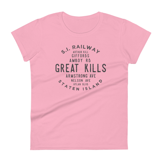 Great Kills Staten Island NYC Women's Grid Tee