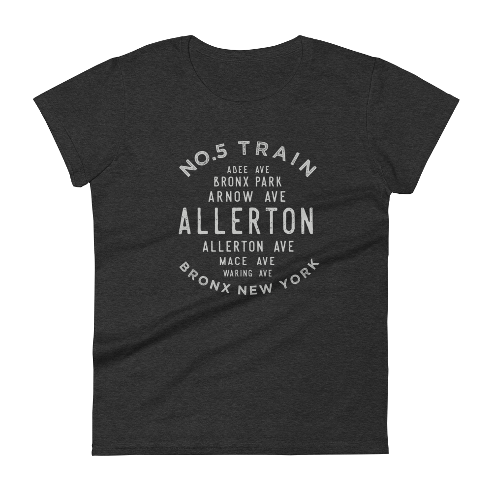 Allerton Bronx NYC Women's Grid Tee