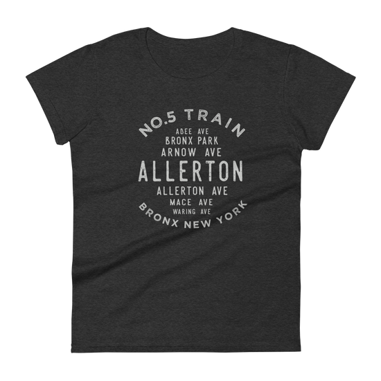 Allerton Bronx NYC Women's Grid Tee