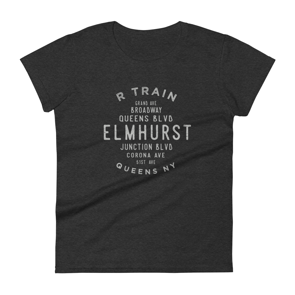 Elmhurst Queens NYC Women's Grid Tee