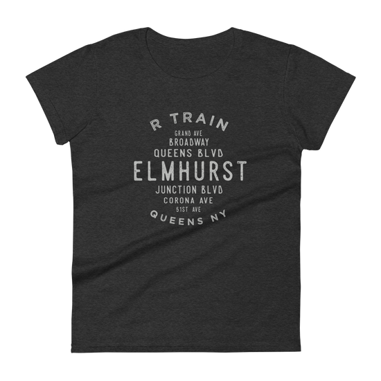 Elmhurst Queens NYC Women's Grid Tee