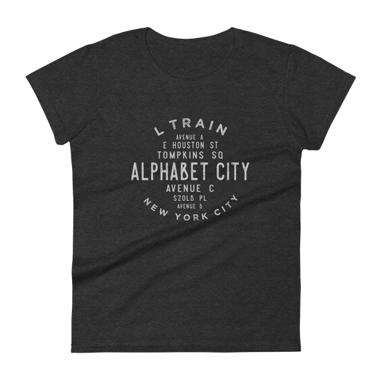 Alphabet City Manhattan NYC Women's Grid Tee