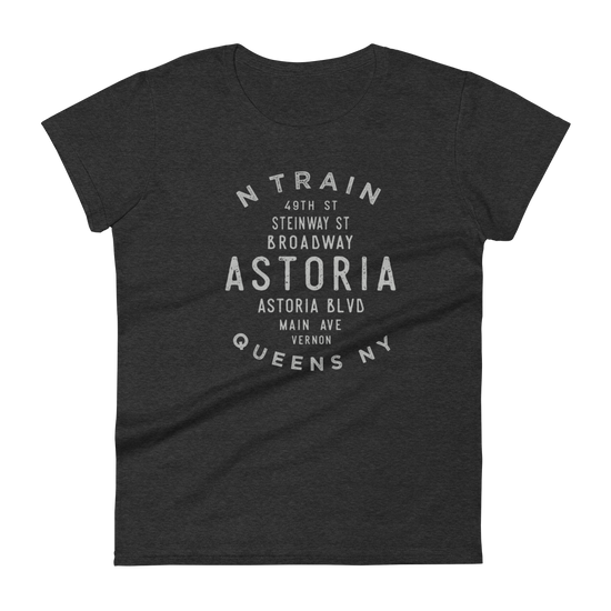 Astoria Queens NYC Women's Grid Tee